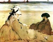 On the Beach - 爱德华·马奈